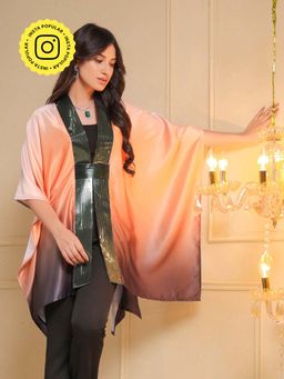 B'Infinite - Horizon Ombre Embellished Cape (Set of 2)