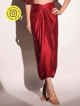 B'Infinite - Vermilion Veil Red Skirt