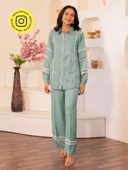 B'Infinite - Blue Lace Co-Ord (Set of 2)