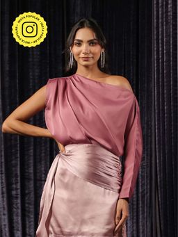 B'Infinite - Blush Drape Top