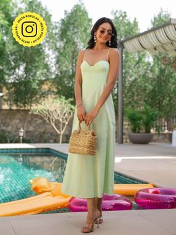 B'Infinite - Pista Green Sheath Dress