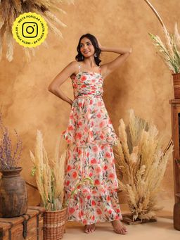 B'Infinite - Wallflower Tiered Dress - Multi-Color