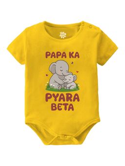 Baby Buzz - Kids Papa Ka Pyara Beta Printed Cotton Onesies