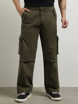 Nobero - Green Super Baggy Cargo Pant