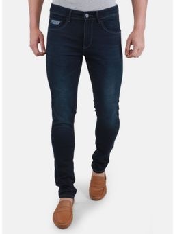 Monte Carlo - Navy Blue Skinny Fit Denim Jeans