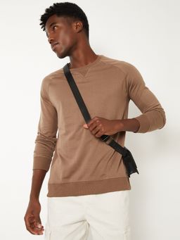 max - Brown Knit Sweatshirt