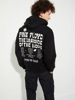 max - Black Urbn Floyd Print Hoodie
