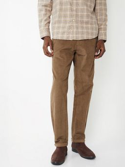 max - Brown Corduroy Slim Fit Trousers