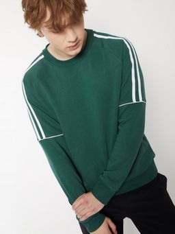 max - Green Side Striped Sweatshirt