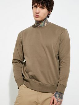 max - Beige Urbn Knit Sweatshirt