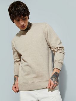 max - Beige Urbn Knit Sweatshirt