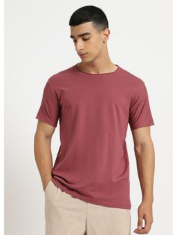 Banana Club - Pink Plain Crew Neck T-Shirt