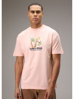 Banana Club - Peach Oversized T-Shirt