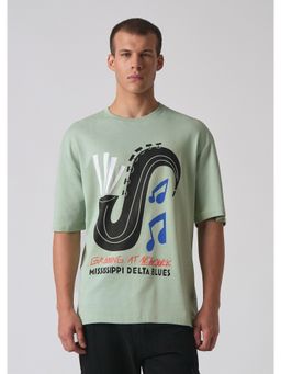 Banana Club - Mint Green Oversized T-Shirt