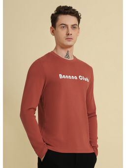 Banana Club - Red Plain Regular Fit T-Shirt