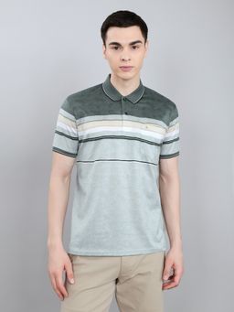 Monte Carlo - Green Regular Fit Half Sleeve Collar Polo T-Shirt