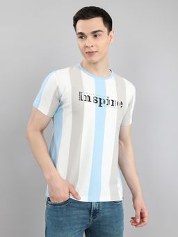 Monte Carlo - Smart Fit Plain Half Sleeve Round Neck Multi-Color T-Shirt