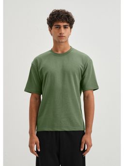 Banana Club - Hunter Green Plain Oversized Basic T-Shirt