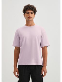 Banana Club - Thistle Purple Plain Oversized Basic T-Shirt