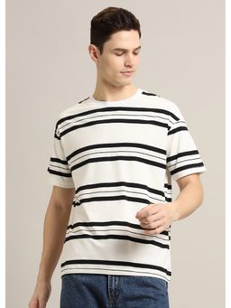 Banana Club - White and Black Stripe T-Shirt