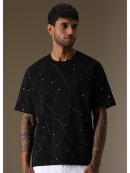 Banana Club - Black Splatter Oversized T-Shirt