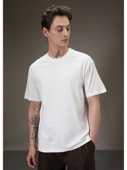 Banana Club - White Plain Basic Oversized T-Shirt