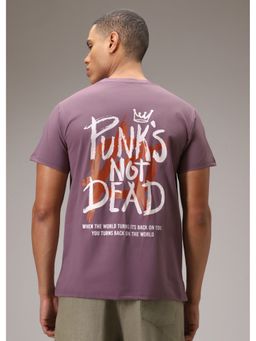 Banana Club - Mauve Printed T-Shirt