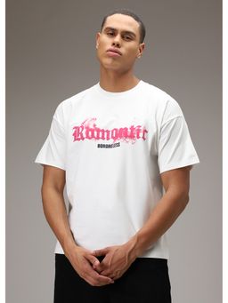 Banana Club - Romantic Funk White Oversized T-Shirt