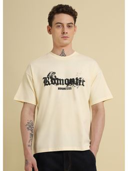 Banana Club - Romantic Funk Cream Oversized T-Shirt