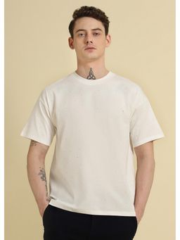 Banana Club - Stud Off White Oversized T-Shirt