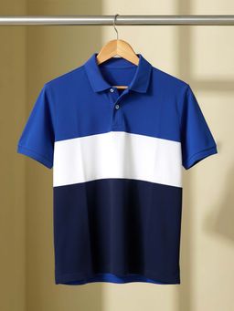 LEOTUDE - Men's Blue Polo T-Shirt