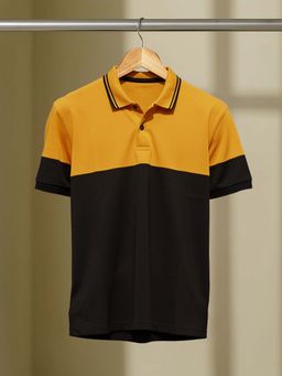 LEOTUDE - Men's Mustard Polo T-Shirt