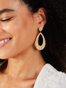 Accessorize London - Women White Large Pearl Teardrop Earrings