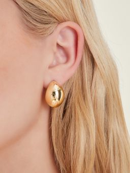 Accessorize London - Women Gold Chunky Curve Earrings