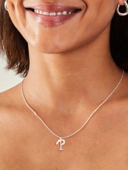 Accessorize London - Women Sterling Silver-Plated Flower Pendant Silver (P) Necklace