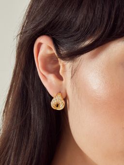 Accessorize London - 14K Real Gold Plated Tapered Stud