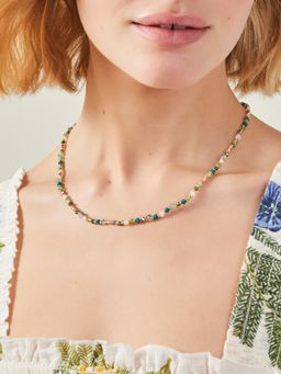 Accessorize London - Women Multi-Colour Round Bead Necklace