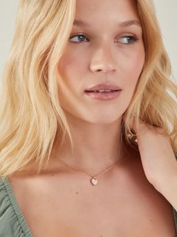 Accessorize London - Women Moonstone Heart Necklace