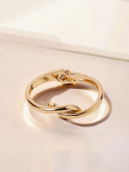Accessorize London - Women Gold Twist Knot Bangle