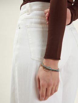 Accessorize London - Women Multi Cup Chain Stretch Bracelets (Pack of 6)