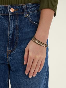 Accessorize London - Women Multi Cup Chain Stretch Bracelets (Pack of 6)