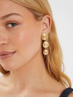 Accessorize London - Women Gold Swirly Sunrise Long Drop