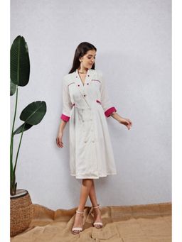 Leela by A - White Midi Shirt Dress