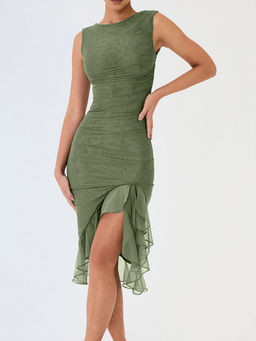 Miakee - Green Mezuna Dress