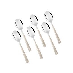 FNS - Montavo by Lush Laser Design Stainless Steel Cutlery Dinner Fork Set of 6 Forks