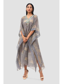Banka Silk - Batik Embroidered Kaftan