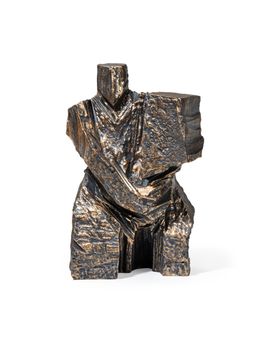 Ashnam - Modern Stone Finish Martial Art Sculpture Figurine for Home/Office Art Decor