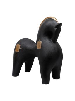 Ashnam - Polyresin Horse Sculpture Showpiece Black