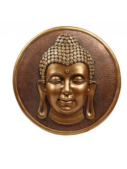 Ashnam - Meditative Buddha Head Golden