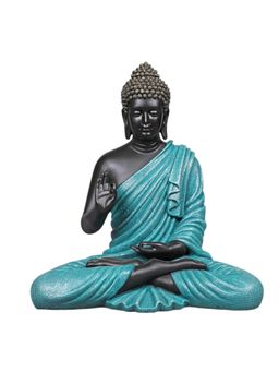 Ashnam - Blessing Buddha Decorative Showpiece Teal
